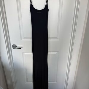 Skims black maxi dress